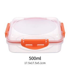 RGFV Reusable Sandwich Box Microwavable Sealed Rice Ball Box Kitchen Supplies Drop-proof Lunch Boxes School