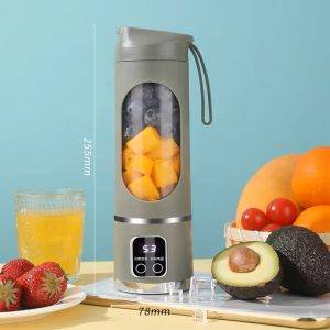 450ML Fruit Blender 10/12 Blades Portable USB Rechargeable Juice Blender Mixer Vegetable Fruit Smoothie Maker Wireless Direct Drink Cup Blender Bottle Food Grade Material Thick Glass Mesin Elektrik Pengisar Kisar Buah Jus Juice Mesin Botol Blender 果榨汁搅拌机