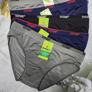 Combo 5 và 10 Quần Lót Nam TITUS Thun Lạnh Cao Cấp Thông Hơi 2 Lưng (Size 40-90 Kg) mã 907 Chất Vải Mềm Mại Thông Thoáng Co Giãn Tốt  - Đồ Lót Quỳnh Anh