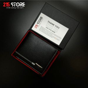 Ví da nam thời trang phong cách Hàn Quốc 215Store 625-1 bóp nam có hộp đựng sang trọng