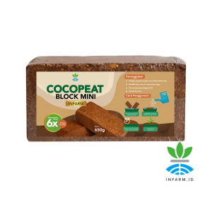 Infarm – Cocopeat Block Mini Media Tanam Sabut Kelapa Halus Organik