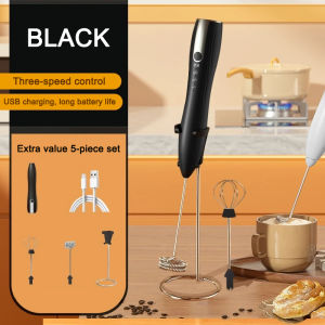 [SG READY] Milk Frother Electric Whisk Matcha Whisk Coffee Frother USB Charging Household Portable Automatic Mixer