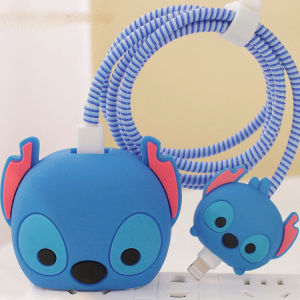 Bayar Di Tempat - Set Cable Bite Karakter / Set 4 in 1 Cover Charger HP / Set Pelindung Kabel 4 in 1