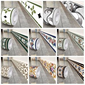 MIRELAE 5/10 Meter Wall Base Thickened Self Adhesive Wall Sticker Fashion Soft Decoration Strips Living Room