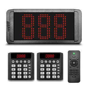 [Plug & Play] Wireless Queue Calling System Que Number Machine LED Display & Caller for Clinic Restaurant Bank Office | Reduce Crowding & Improve Service 叫号器 排队号码