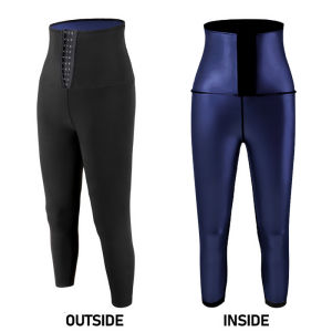 Men Workout Sauna Sweat Pants Hot Thermo High Waist Compression Shorts Waist Trainer Body Shaper Sports Weight Loss Shapewear