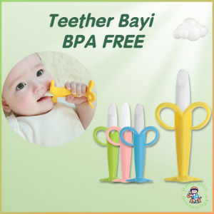 BabyShine Teether bayi - gigit bayi lembut bentuk buah BPA Free