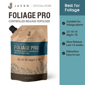 Jacko Foliage Pro Premium Blended Controlled Release Fertiliser (23-10-10-MgO + TE) / Baja Dedaun Premium 250g