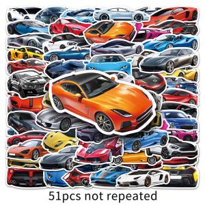 102/112pcs Giao thông vận tải dòng xe Sticker Retro xe cổ điển OFF-thể thao đường phố xe đua cá nhân hợp thời trang phim hoạt hình trẻ em Sticker