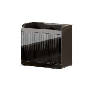 TRYANY Removable Wall-mounted Chopstick Cage Space-Saving Ventilated Kitchen Utensil Holder Multifunctional with Draining Tray Kitchen Utensil Organizer Bathroom
