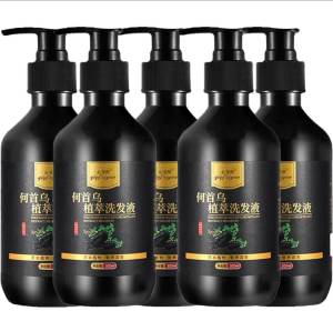 【READY STOCK】White Hair To Black Hair Shampoo Polygonum Herbal Shampoo Hair Growth Shampoo Cover Grey Hair 300ml Hair