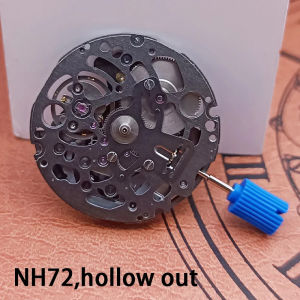 NH72 high precision automatic winding mechanical watch movement hollow design date watch replacement accessories