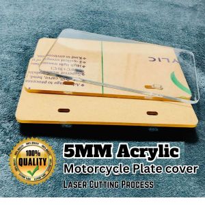 Motorcycle Plate Cover Acrylic 5mm 2023 size