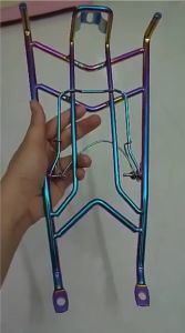 ( Hình thật Video thật ) Baga cho xe WINNER X 10 ly inox sơn tĩnh điện đen inox titan 7 màu ( kèm ốc đầy đủ )
