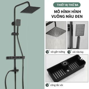 Vòi sen đứng bằng thép không gỉ 304 vòi sen hai chế độ nóng/lạnh tiết kiệm nước áp suất cao.