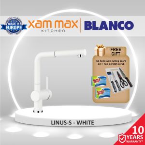 Blanco - Linus-S Kitchen Sink Hot & Cold Water Mixer Tap Smart Control / Anthracite & Black Matt