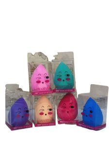 FH Spons Beauty Blender Wadah Bentuk Kaktus / Sponge Spons Make Up Kotak Penyimpanan Transparan