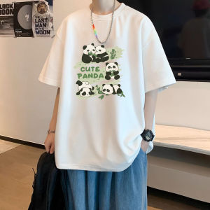 潮流穿搭 重磅纯棉短袖t恤男潮牌印花男装上衣休闲百搭打底衫体恤