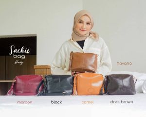Hody - 2 IN 1 Bundling Tas Selempang Wanita dan Dompet Card Wanita - Sachie