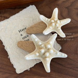 YOYO CHARMING Korean Style Starfish Hair Clip Beach Summer Sea Star Hairpin Elegant Vacation Sweet Bangs Clip Barrettes