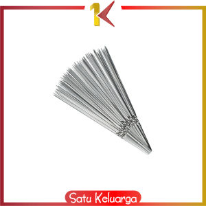 SK-C1162 Tusuk Sate Stainless Steel Reusable Anti Karat Barbeque Skewer / Tusukan Sate Ayam Sosis