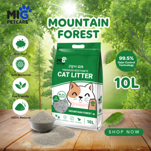 MIG PETCARE Premium Bentonite Cat Litter 10L (8KG)