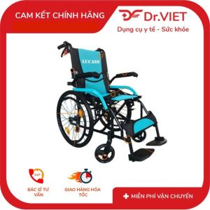 Xe lăn nhôm du lịch cao cấp Lucass X-303 [Chính hãng]- Xe lăn xếp gọndu lịch phù hợp cho người già người bệnh người khuyết tật. Có thể gấp lại linh hoạt với kích thước rất nhỏ gọn giúp cất giữ mang theo rất thuận lợi