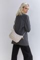 Sugar Monday Pleat Shoulder Bag with Crossbody strap. 