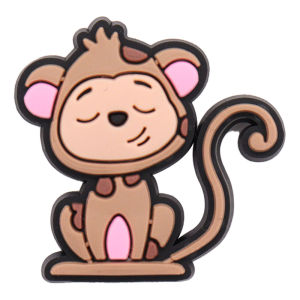 1Pcs PVC Animal Monkey Lion Squirrel Cute Garden Sandals Shoe Charms Boys Girls Women Shoe Buckle Accessories Fit Croc Jibz Party Gift