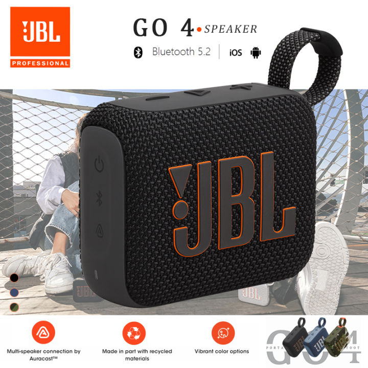 【6 Months Warranty】JBL Go 4 UltraPortable Bluetooth Speaker Waterproof
