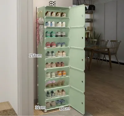 Tủ Giày Dép Lắp Ghép Thông Minh Kiểu Mới 4-6-8 Ngăn Mỗi Ngăn Đựng Được 2 Đôi Giày