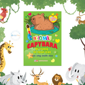 Sách Bé Tô Màu Capybara - Người bạn thân thiện + Cuộc Sống Muôn Màu - Tặng Kèm Sticker Việt Thư