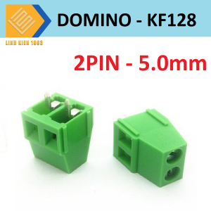 [ 2 CON ] Domino KF128 2P khoảng cách chân 5.00mm