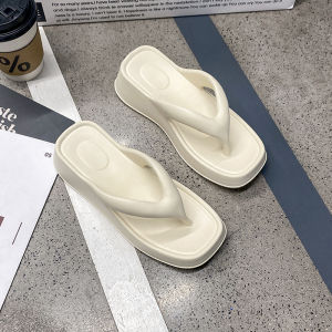 [Free Shipping] Versatile Breathable Casual Flip-Flops For Women 2025 New Model Medium Heel Lightweight And Non-Slip For Outdoor And Bathroom Use
