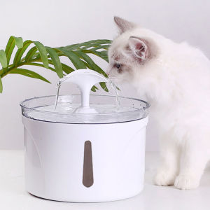 2.5L Automatic Cat Water Fountain Mute Water Dispenser Electric LED Dog Drinking Fountain Cat Feeder Drink Filter USB Fountain Electric Pet Drinker Bowl Dispenser
