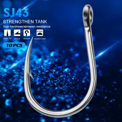 Proberos 10pcs/lot Saltwater Fishing Hook Matte Tin Treble Hook  2/0#-1/0#-1#-2#-4#-6#-8# High-carbon Steel High Strength 3x Hook -  Fishhooks - AliExpress