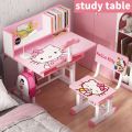 Kids character study table set children’s learning desk study desk adjustable table. 