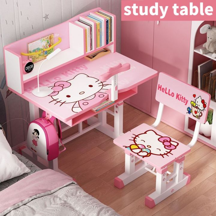 Kids character study table set children’s learning desk study desk adjustable table