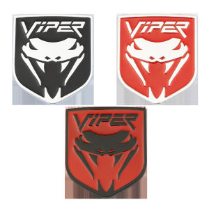 Metal python logo VIPER snake logo shield sticker suitable for Dodge Ram 150 Challenger medium net logo