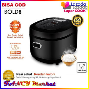 BOLDE Less Sugar FIREWOOD /Bolde Rice Cooker Rendah Gula - 2 Liter