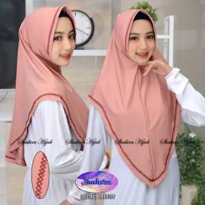 Kerudung instan Aira Syakira Hijab kekinian Jilbab terbaru 2022 Bergo dewasa syari