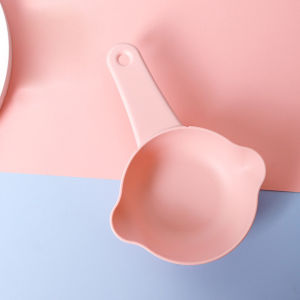 Portable Pet Dog Cat Food Scoop Lemon Shaped Pet Feeding Small Tools Cat And Dog Dry Food Spoon Shovel  Dog And Cat Food Grain Processing Spoon Food Grade ABS Material Pet Feeding Measuring Spoon Pet Supplies (Blue/Pink/Green)