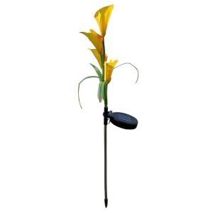 FOUNDTWO Sáng tạo Đèn hoa Calla năng lượng trời Chống thấm nước Đầy màu sắc Đèn sân cỏ cảnh quan Đèn ngủ Không dây Đèn cắm cọc hoa Sử dụng ngoài trời