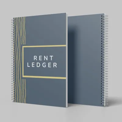 Rent Ledger Notebook – Track Unit Rent Water Electricity & Internet Payments Easily