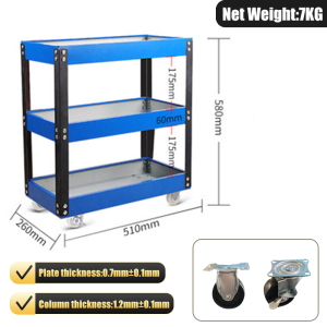 Tools trolley Cart Tool Cart Organizer trolley Heavy Duty Tool Cart Metal trolley Removable automotive Load 500KG