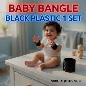 Baby Bangle Black Plastic 1 Set Traditional Baby Bracelet Gelang Bayi Ready Stock Malaysia
