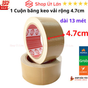 SKU799 - 1 Cuộn băng keo vải màu Nâu rộng 4.7cm dài 13 mét lõi giấy 3mm
