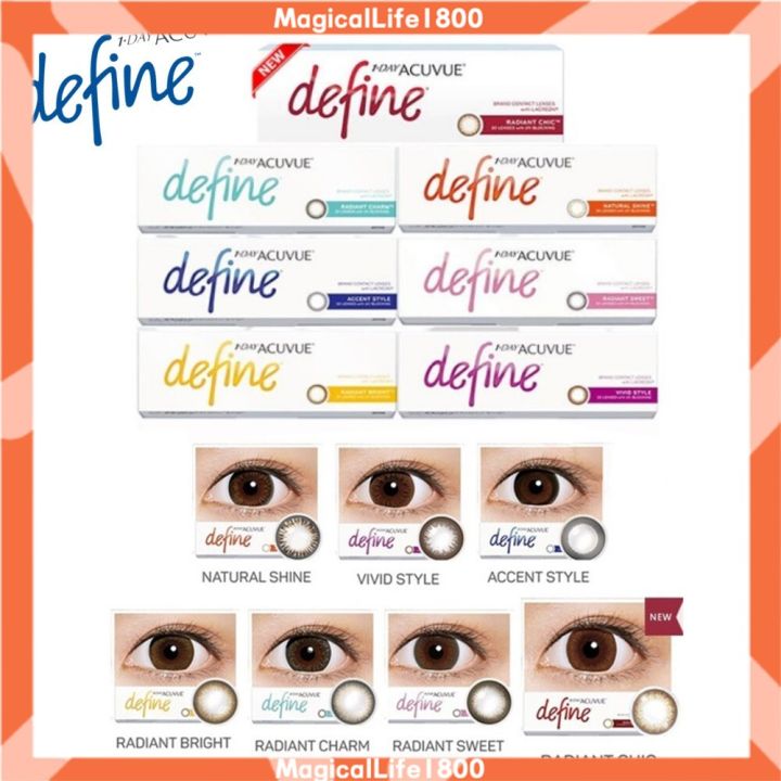 Acuvue Define Daily 1 Day Disposable Cosmetic Color Contact Lenses (30 ...