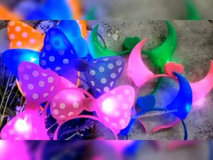 BANDO PITA MICKEY MINNIE LED WARNA / BANDO DEVIL TANDUK LED / BANDO NATAL TAHUN BARU LAMPU DEWASA ANAK / AKSESORIS PERLENGKAPAN NATAL TAHUN BARU / BANDO LED AKSESORIS PERLENGKAPAN KONSER | HBL-7860