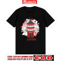 KAOS SOUVENIR OLEH OLEH NEGARA JEPANG // JAPAN BAHAN KATUN COMBED 24S TEBAL DAN HALUS KAOS LIBERTY. 